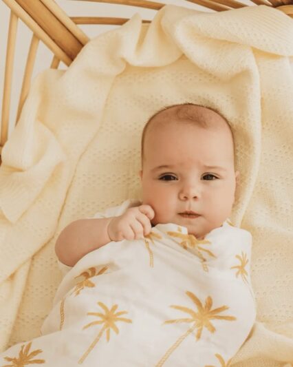 Luca & Co Palm swaddle