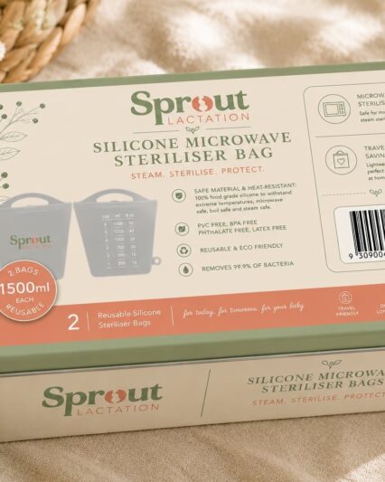 Silicone Microwave Steriliser bags in Keepsake Tin
