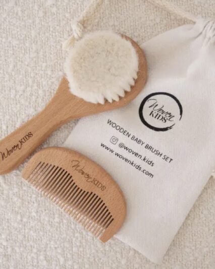 Wooden Baby Brush Set