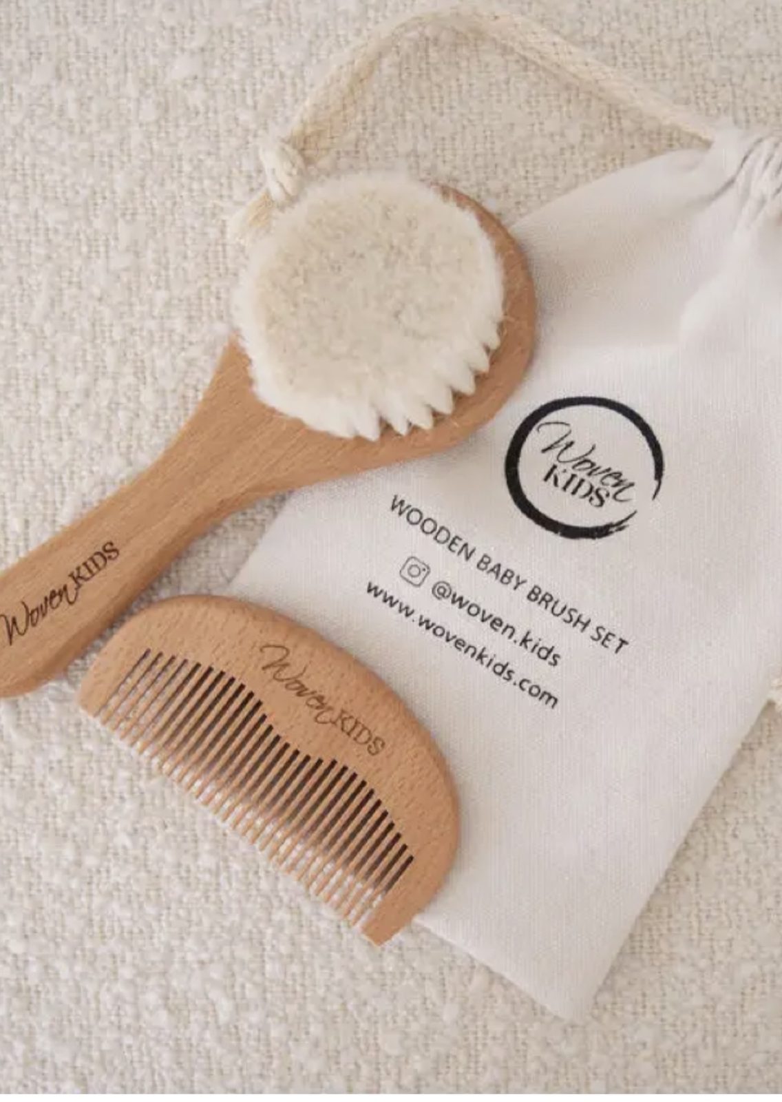 Wooden Baby Brush Set